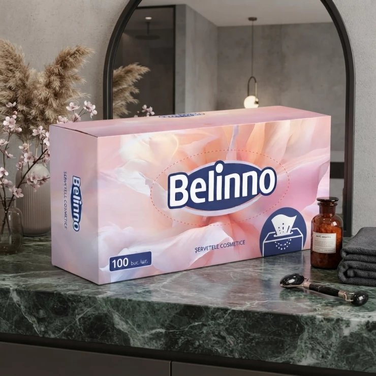 Servetele Igienice Belinno, 2 straturi, 100 buc