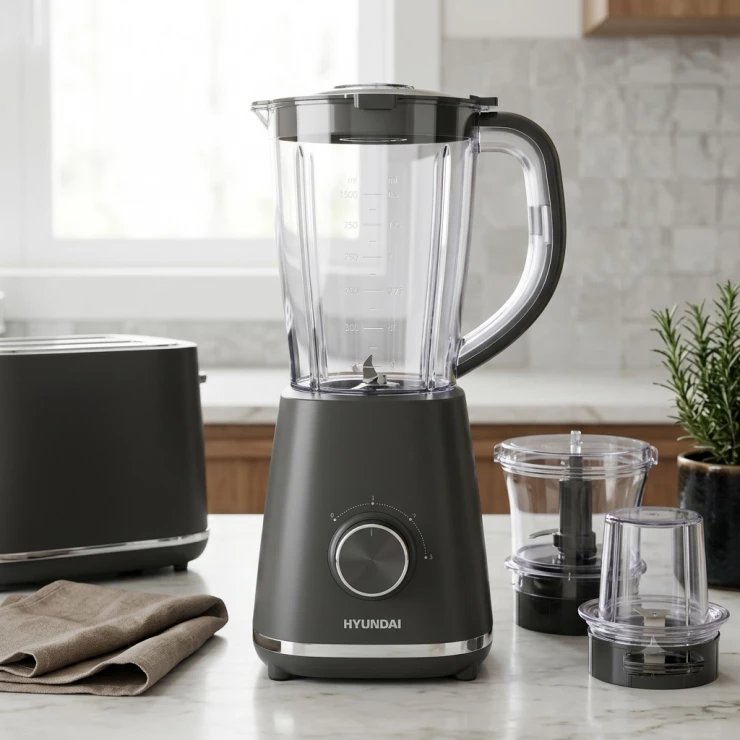 Blender Hyundai, Elite Gray, 500 W, 1.5 L, HYSD-SB51G