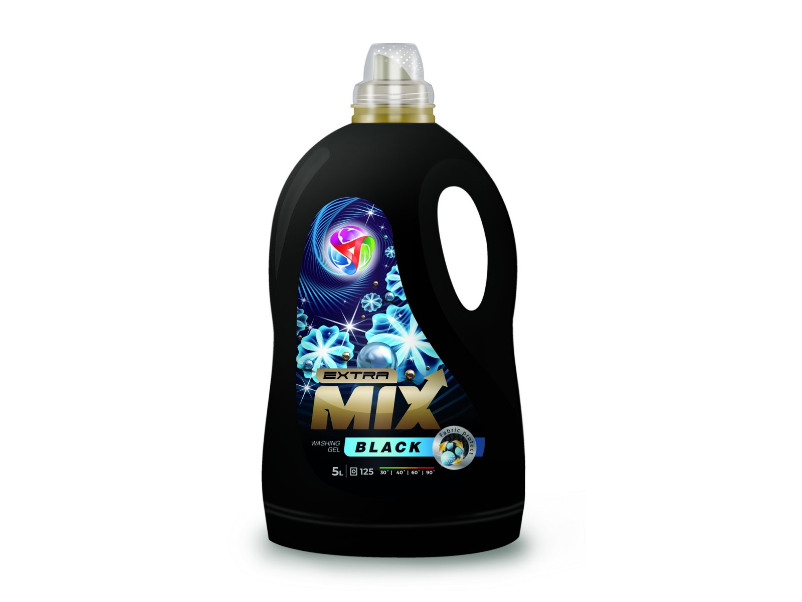 Extra Mix Black 5 L / detergent lichid rufe negre