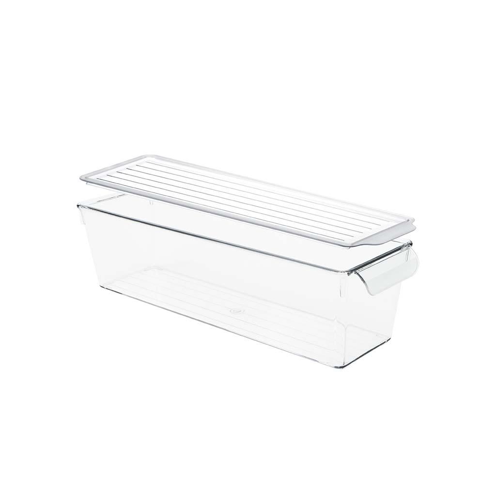 Organizator cu capac, pentru frigider DecoBella, Extra rezistent,  2 Litri