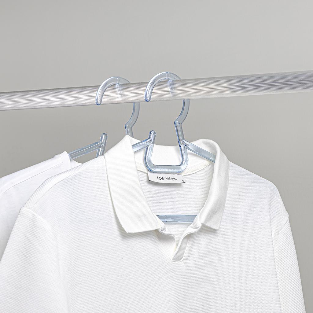 Umerase pentru haine DecoBella, transparente, 40cm, 6 buc