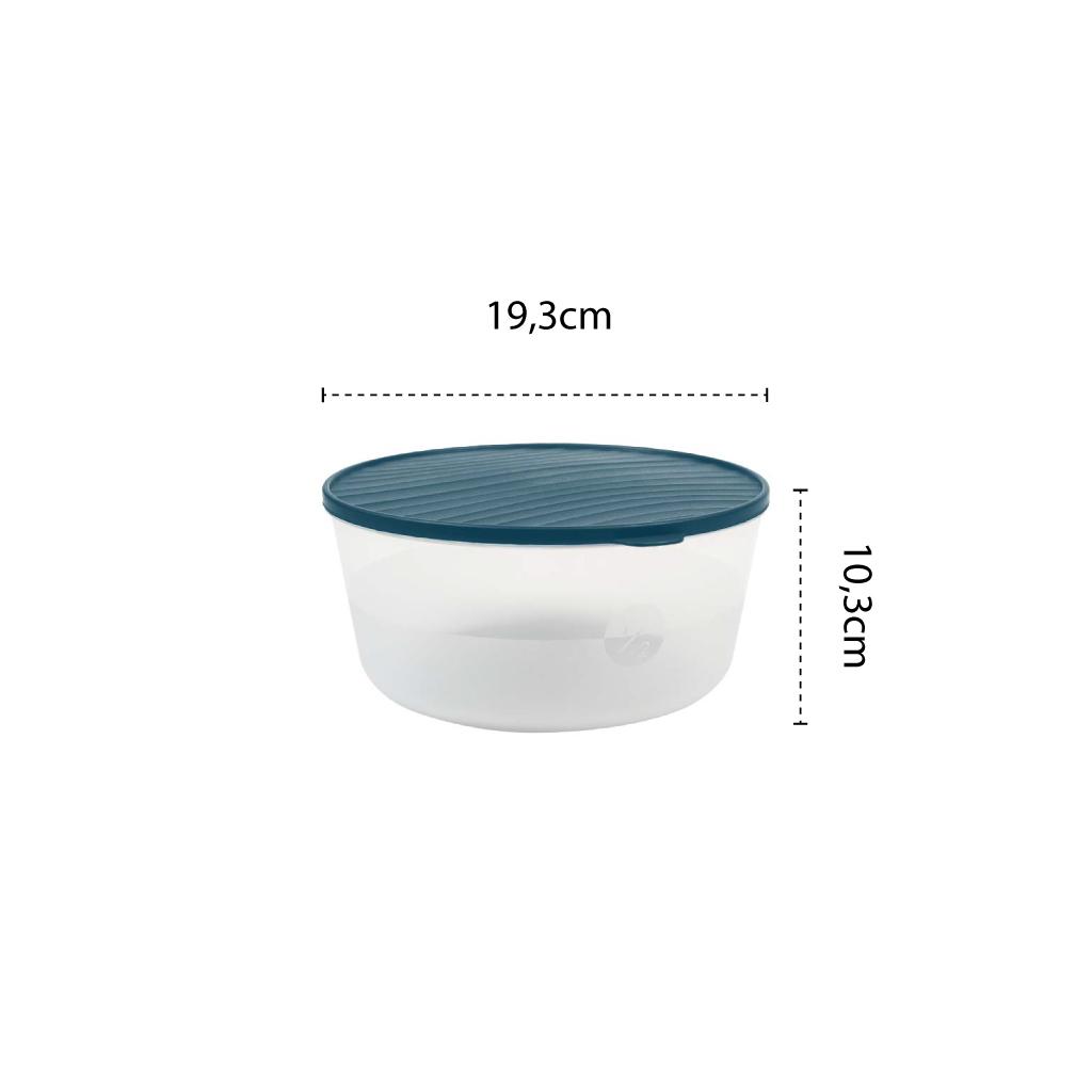 Set caserole DecoBella, rotunde, cu capac, 1 L, 1.5 L, 2 L