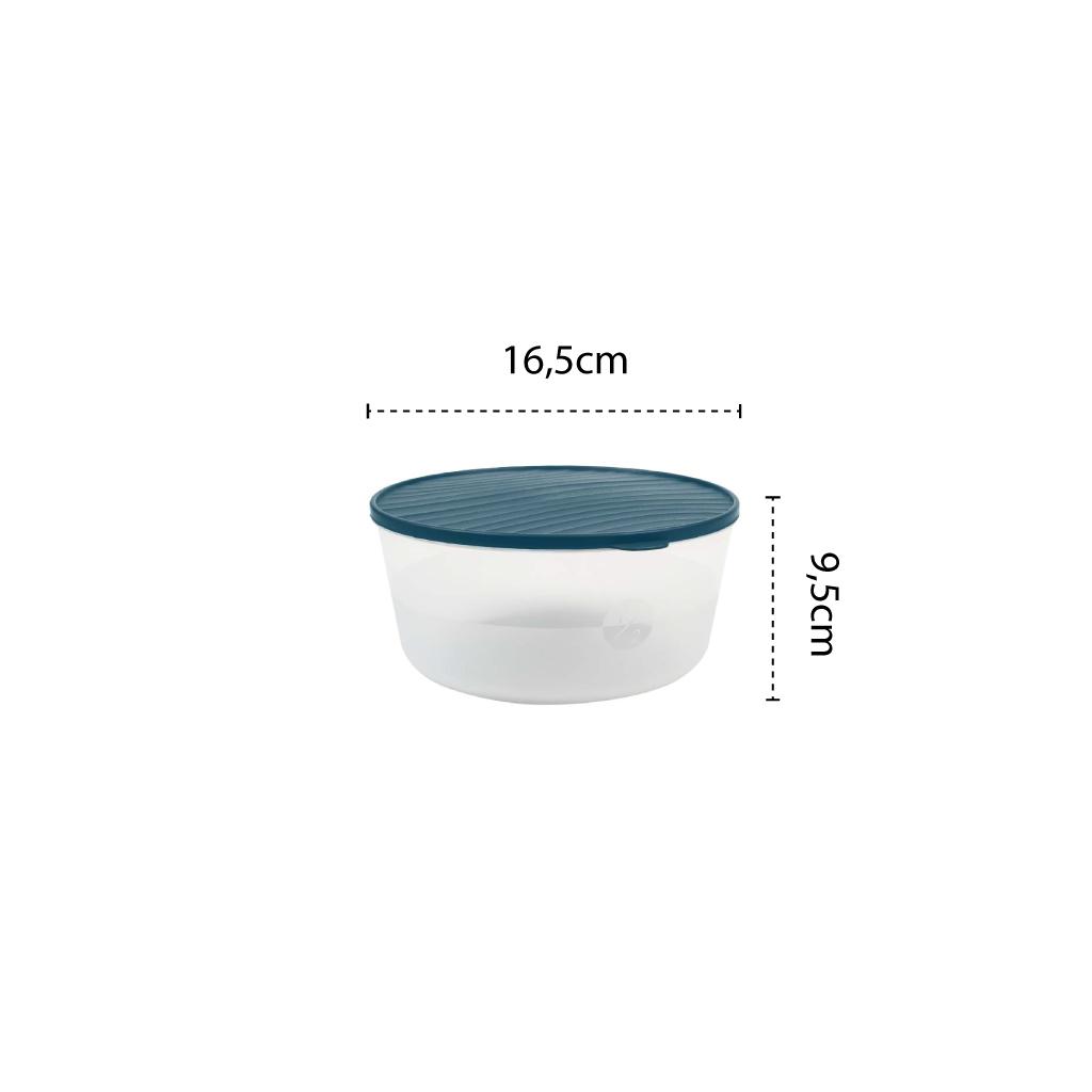 Set caserole DecoBella, rotunde, cu capac, 1 L, 1.5 L, 2 L