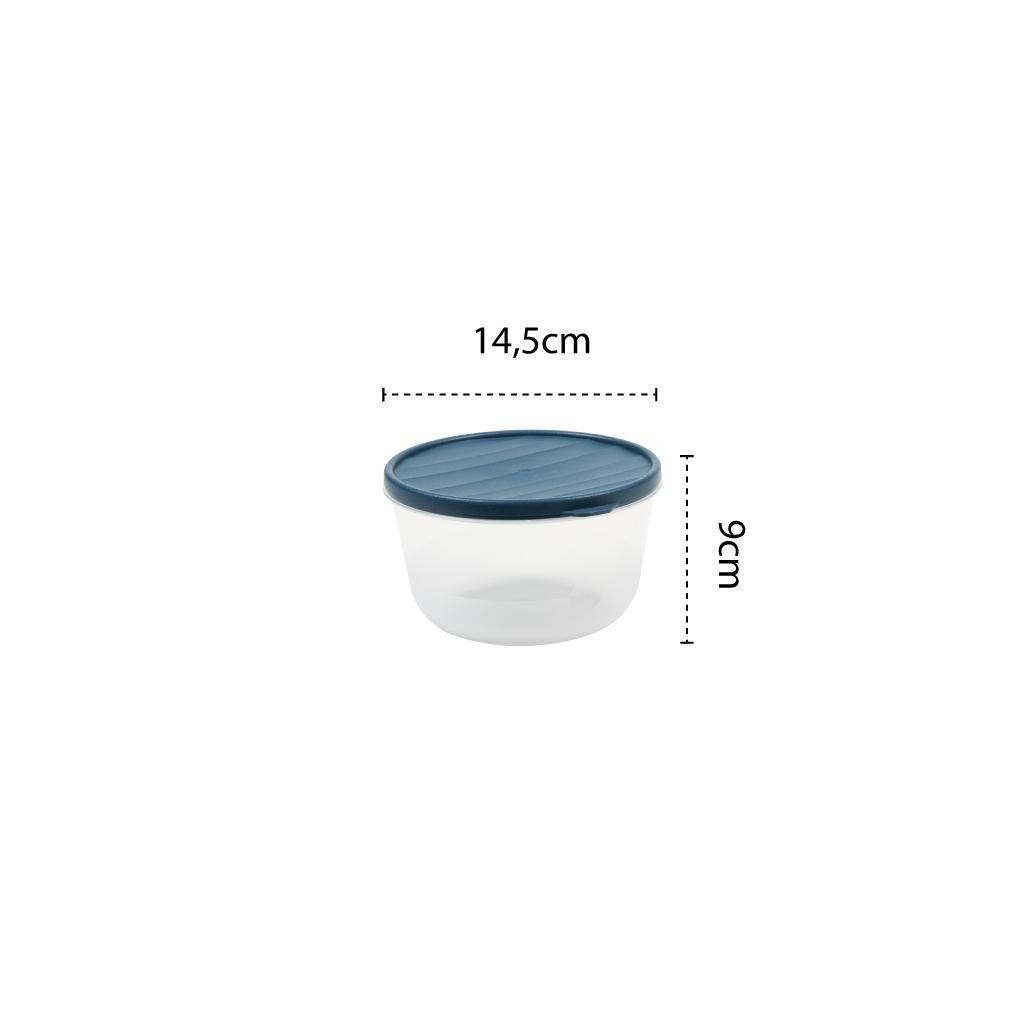 Set caserole DecoBella, rotunde, cu capac, 1 L, 1.5 L, 2 L