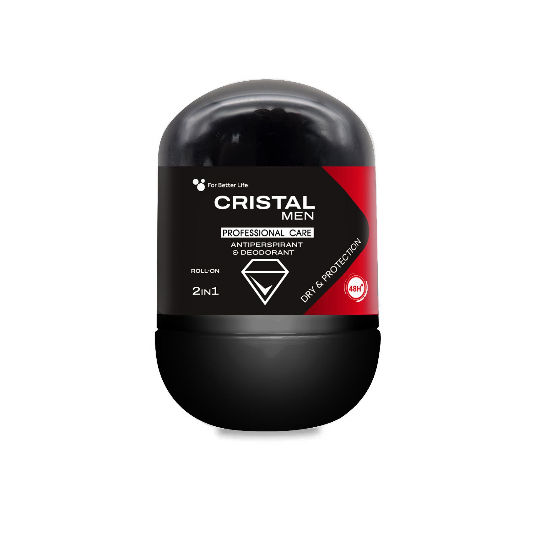 Antiperspirant CRISTAL men, Dry&Protection 48h, For Better Life, 50 ml