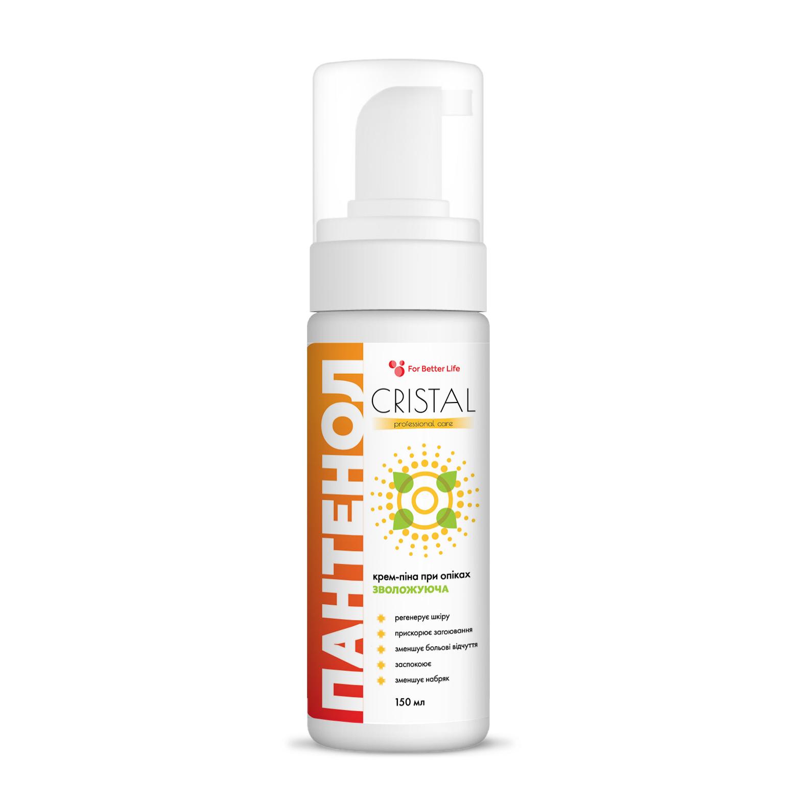Cremă spumantă, hidratanta CRISTAL Panthenol, 150 ml