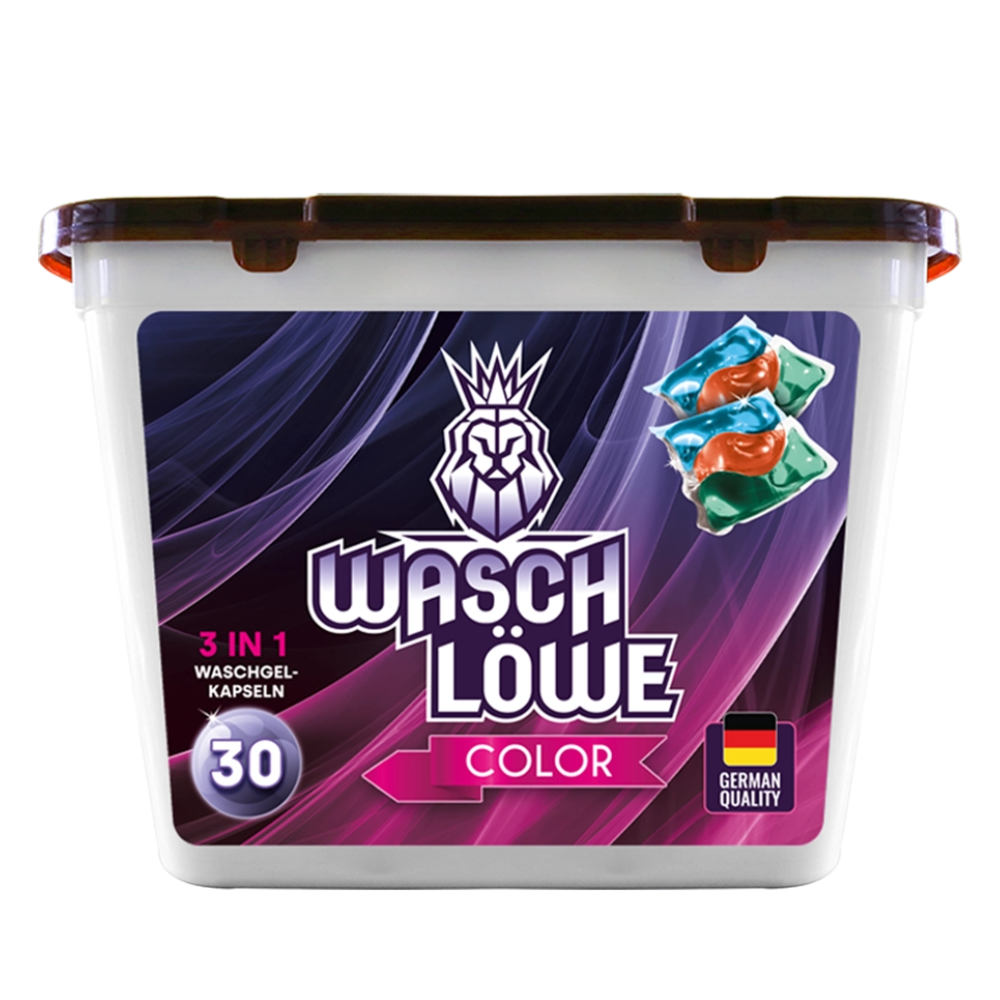 Capsule Wasch Lowe, pentru spalat rufe color, 15 gr x30 buc
