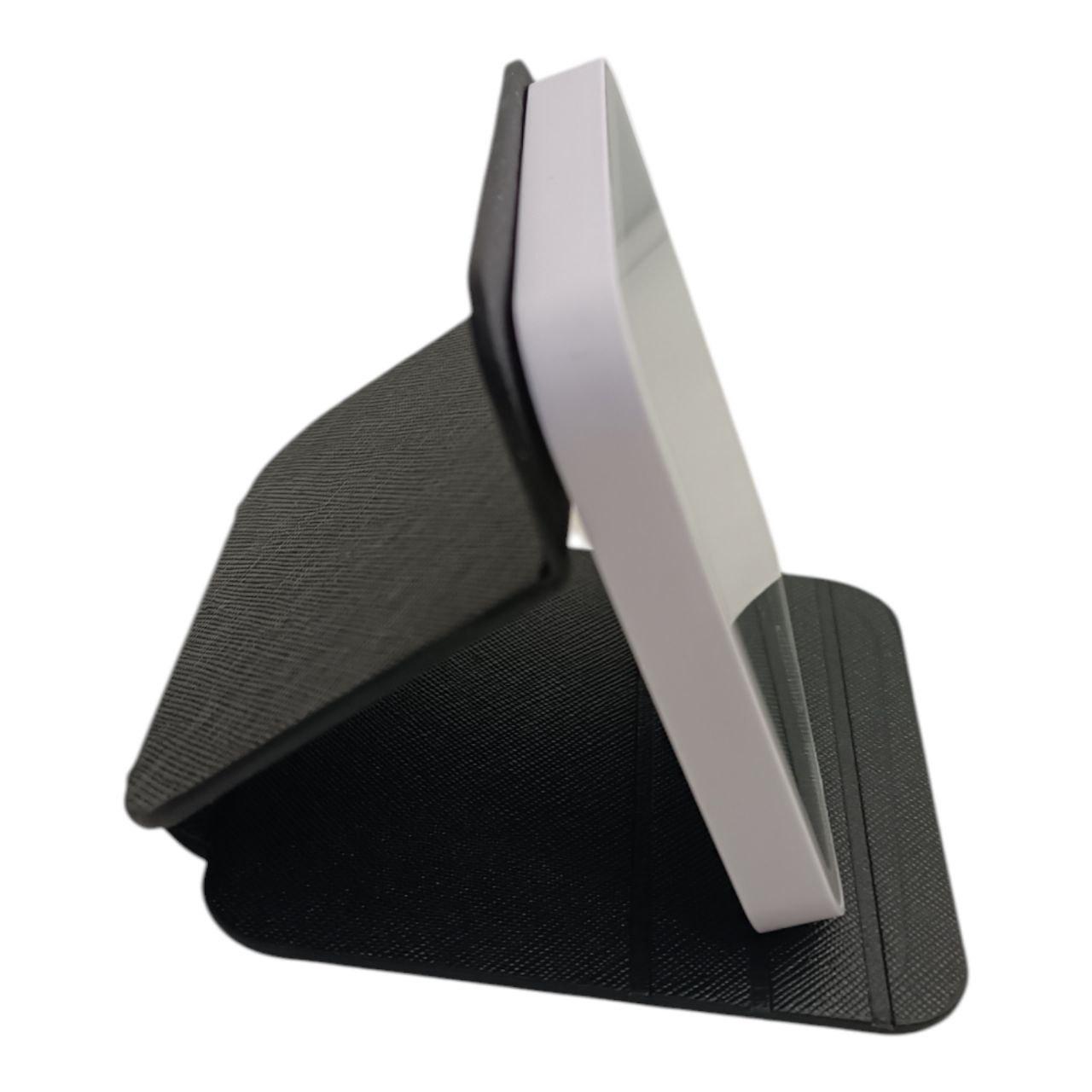 Oglinda cu iluminare led si suport pliabil, 9,5 x 10 cm