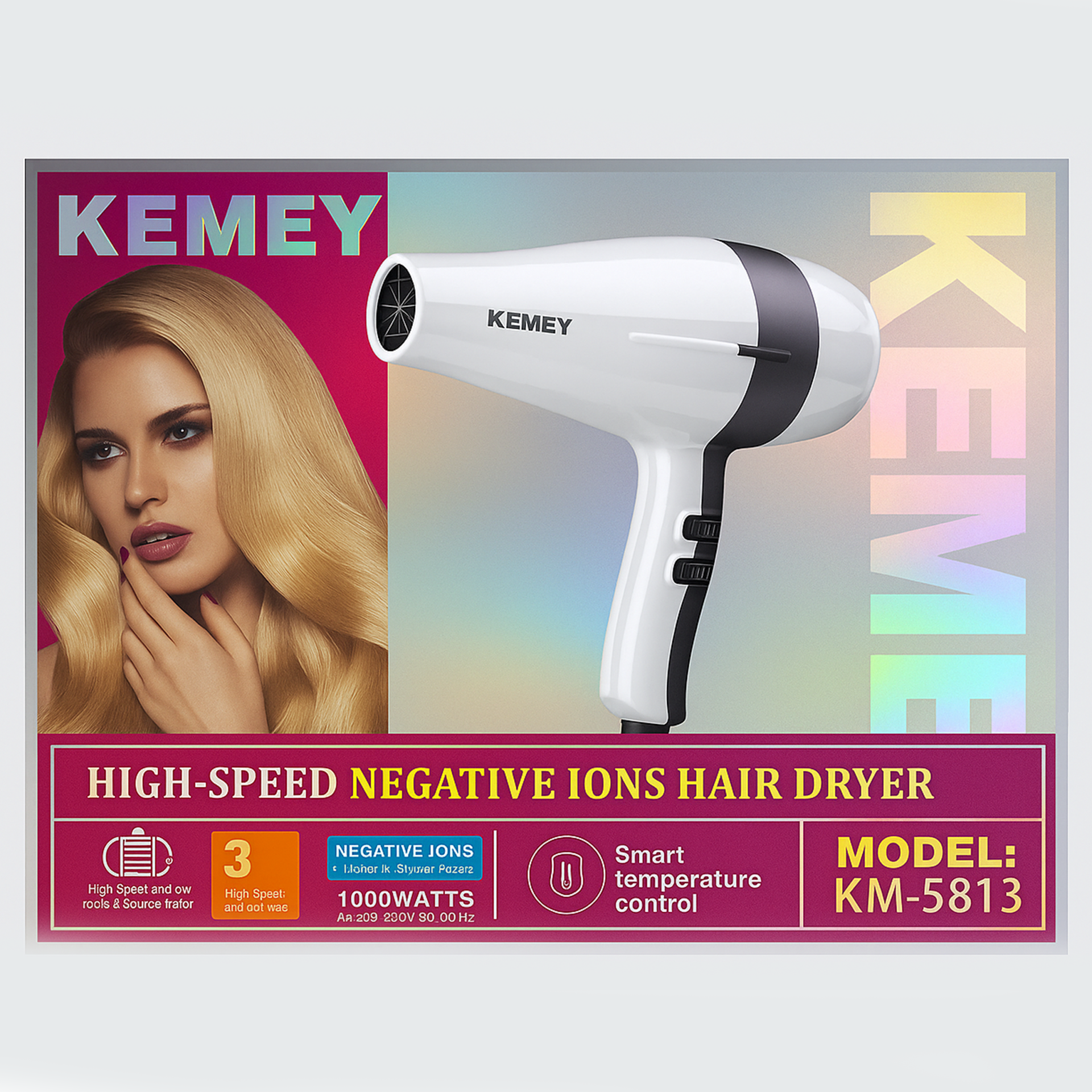 Uscator de par  KEMEI KM-5813
