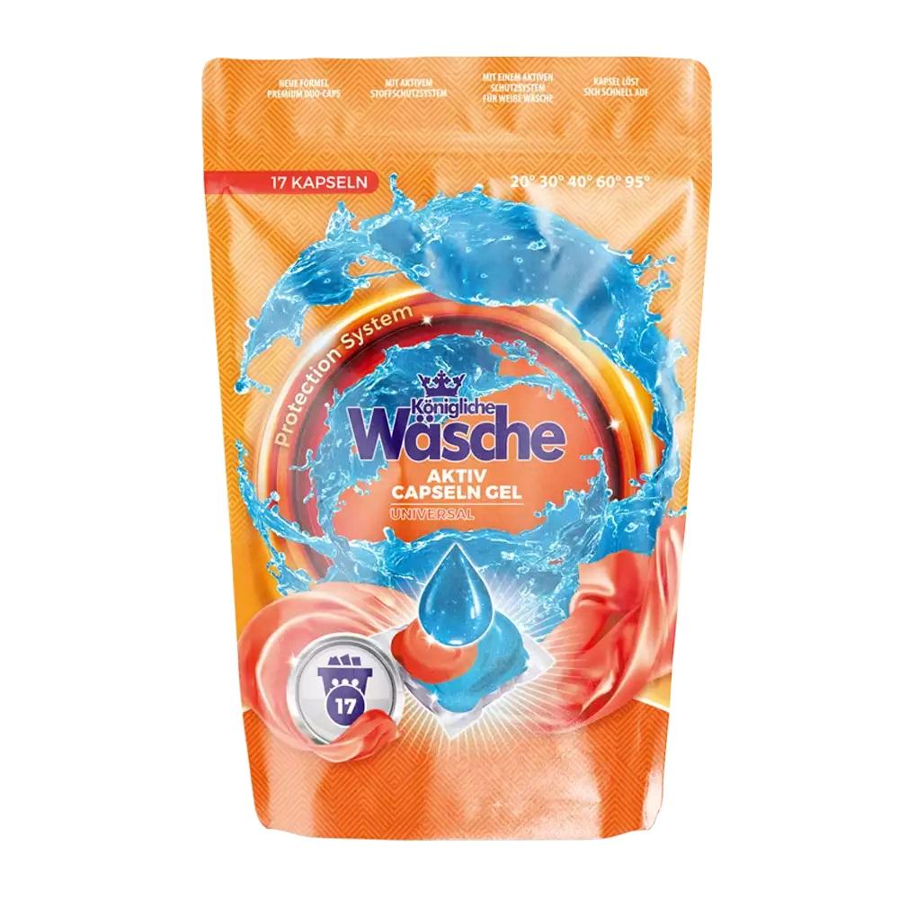 Capsule Konigliche Wasche, pentru spalat rufe, universale, 18 gr x17 buc