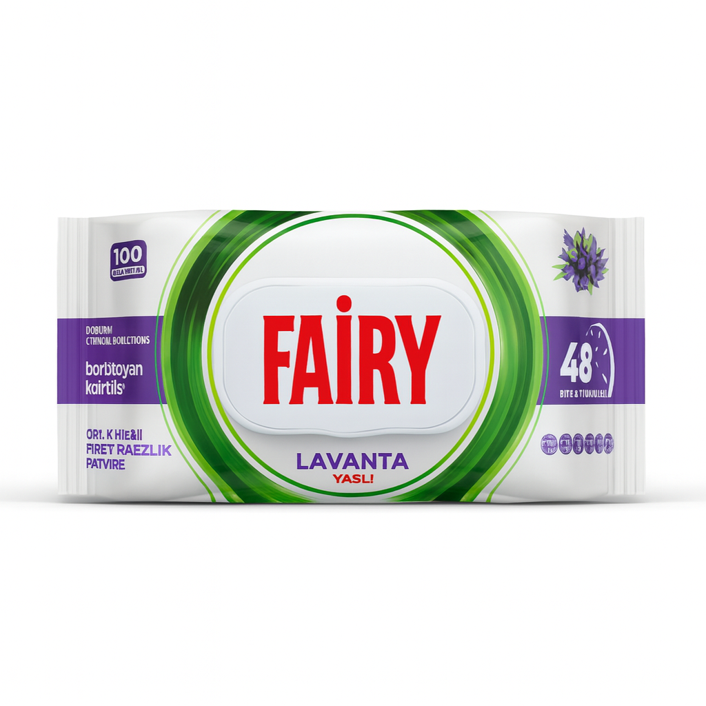 Servetele FAIRY, umede, pentru curatare, Lavender, 100 buc