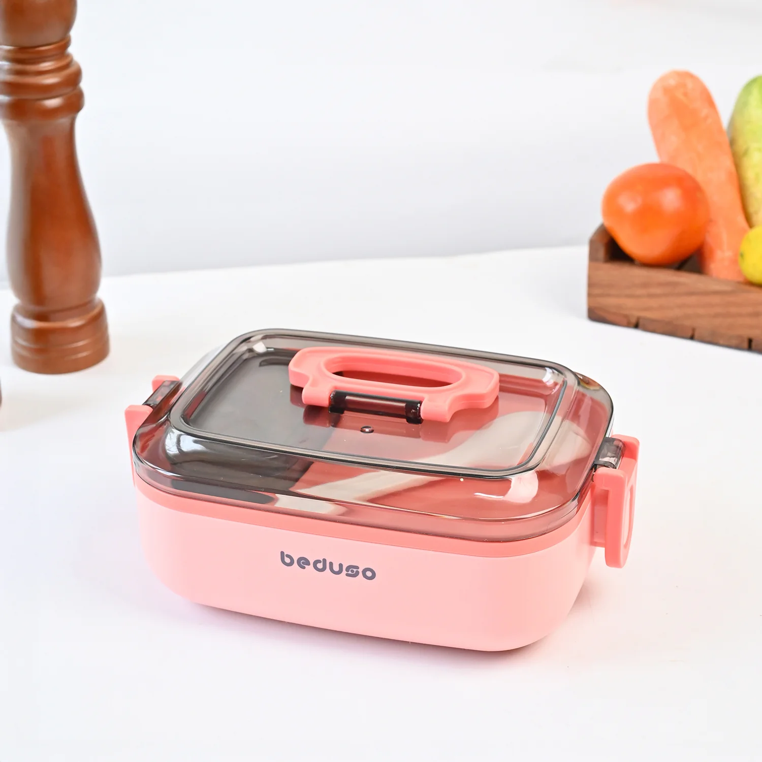 Caserola lunch-box cu furculiță Beduso
