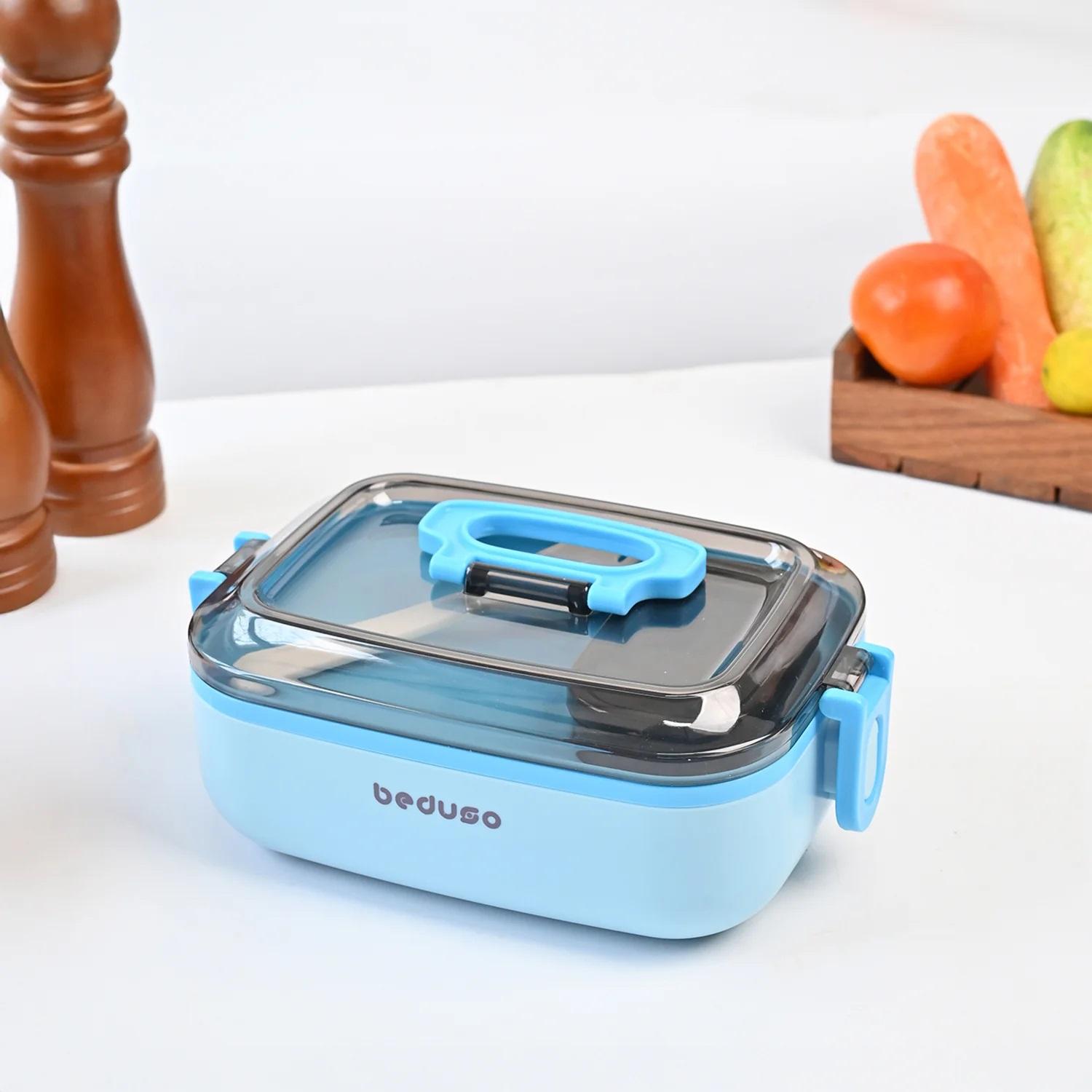 Caserola lunch-box cu furculiță Beduso