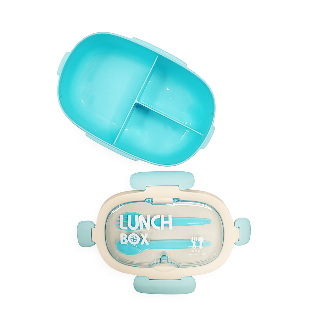 Caserola lunch-box cu furculiță Wonderful Life  (Light Blue / Pink)
