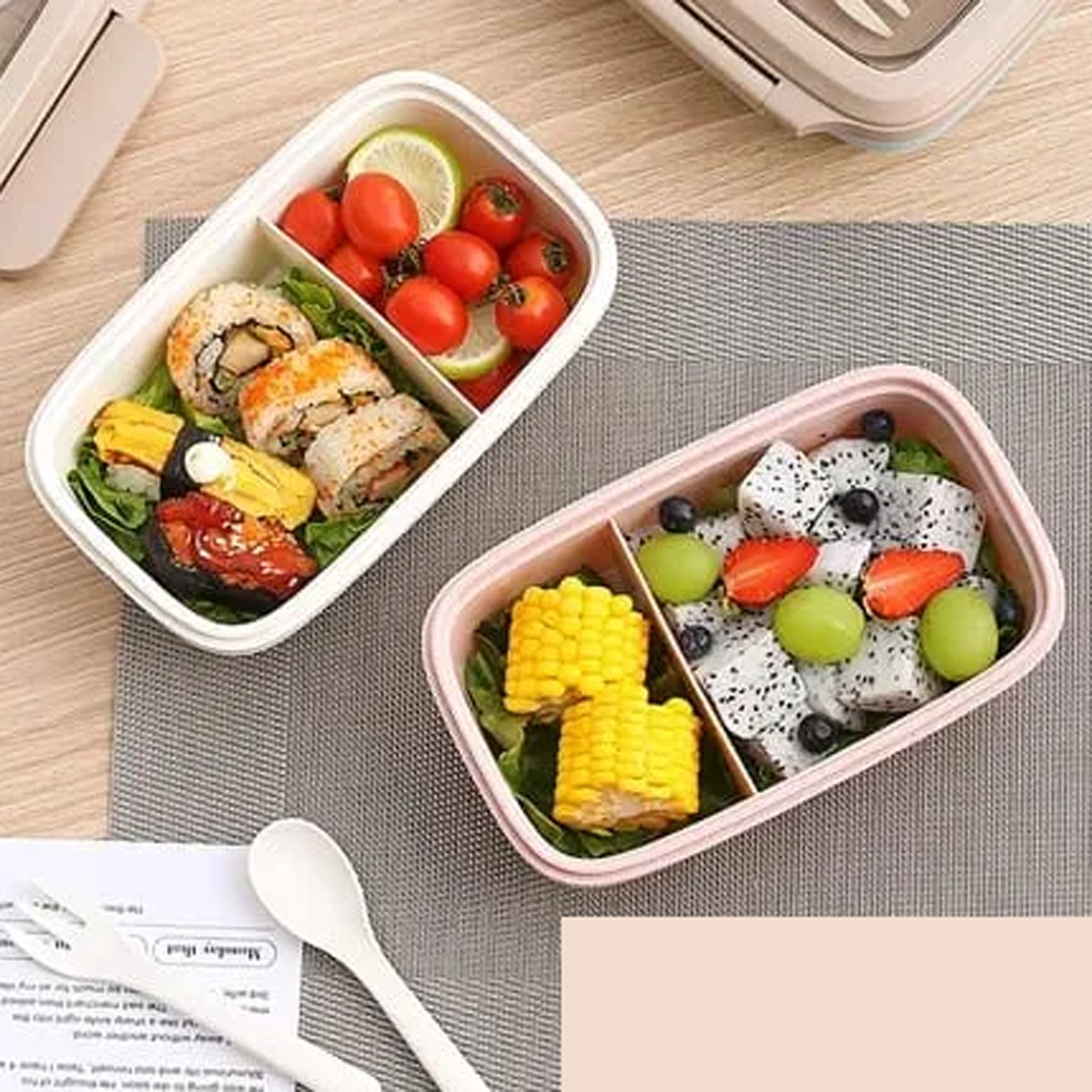 Caserola lunch-box cu furculiță și lingură Serendipity