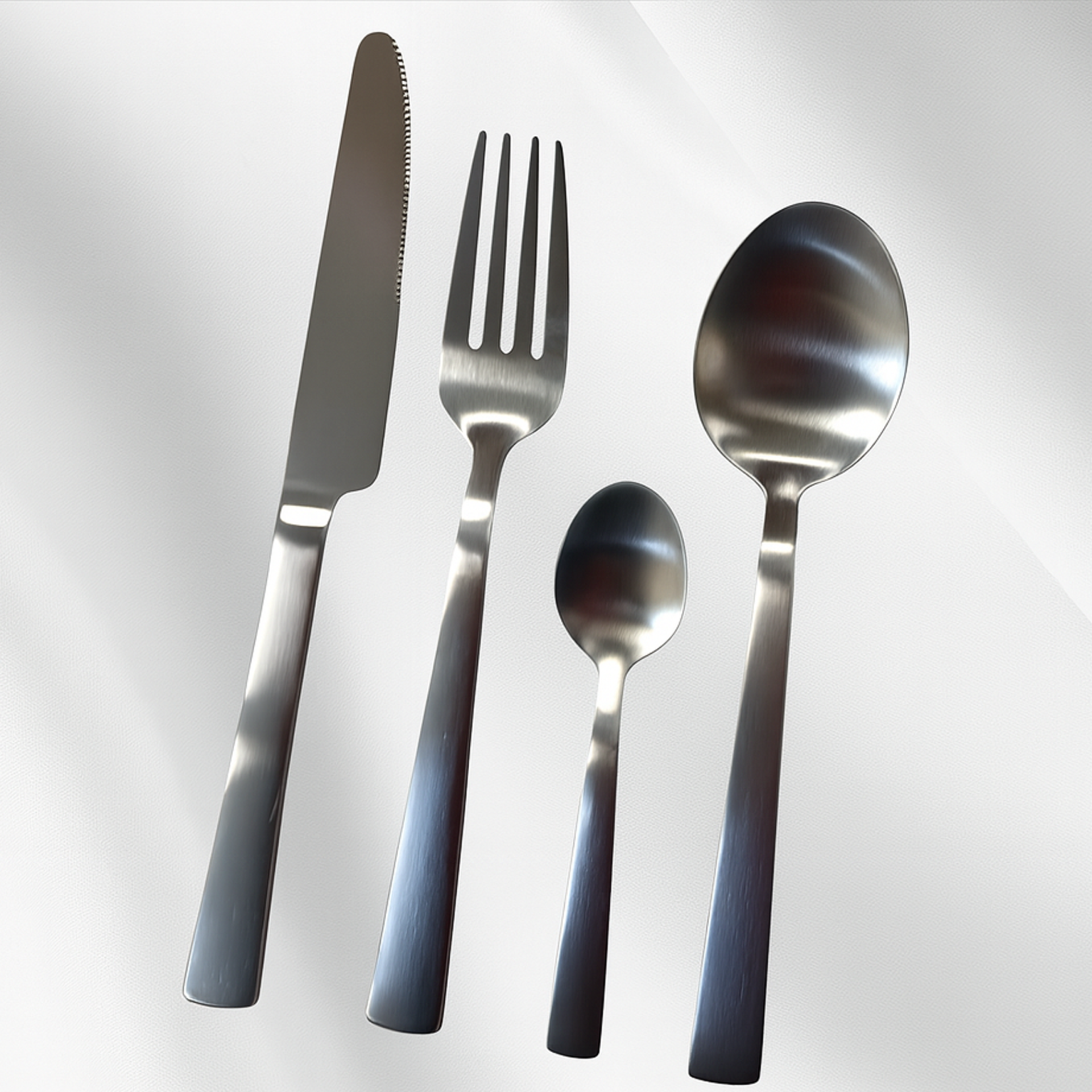 Tacâmuri inox Sanli 16 bucăți, mat
