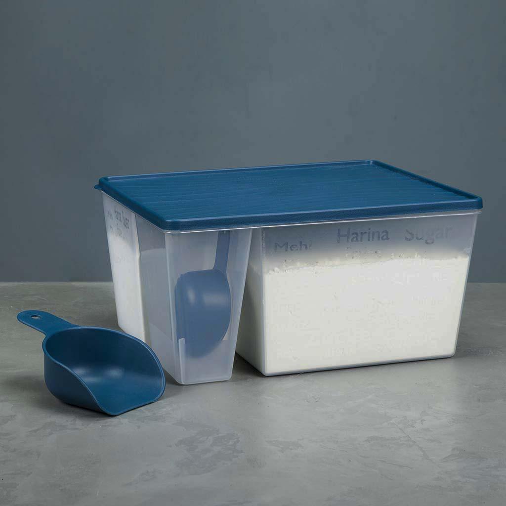 Caserola cu lingură pentru făină și alte cereale DecoBella CleanSpoons