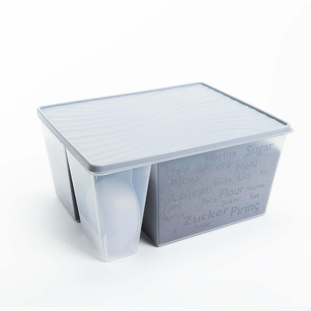 Caserola cu lingură pentru făină și alte cereale DecoBella CleanSpoons