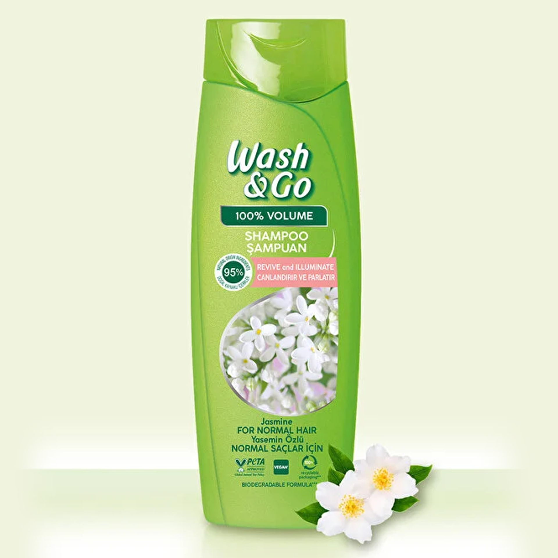 Sampon WASH&GO Jasmine 360 ml