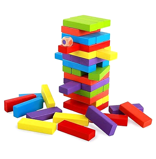 Joc turnul instabil Jenga / joc educativ / lemn / 3+