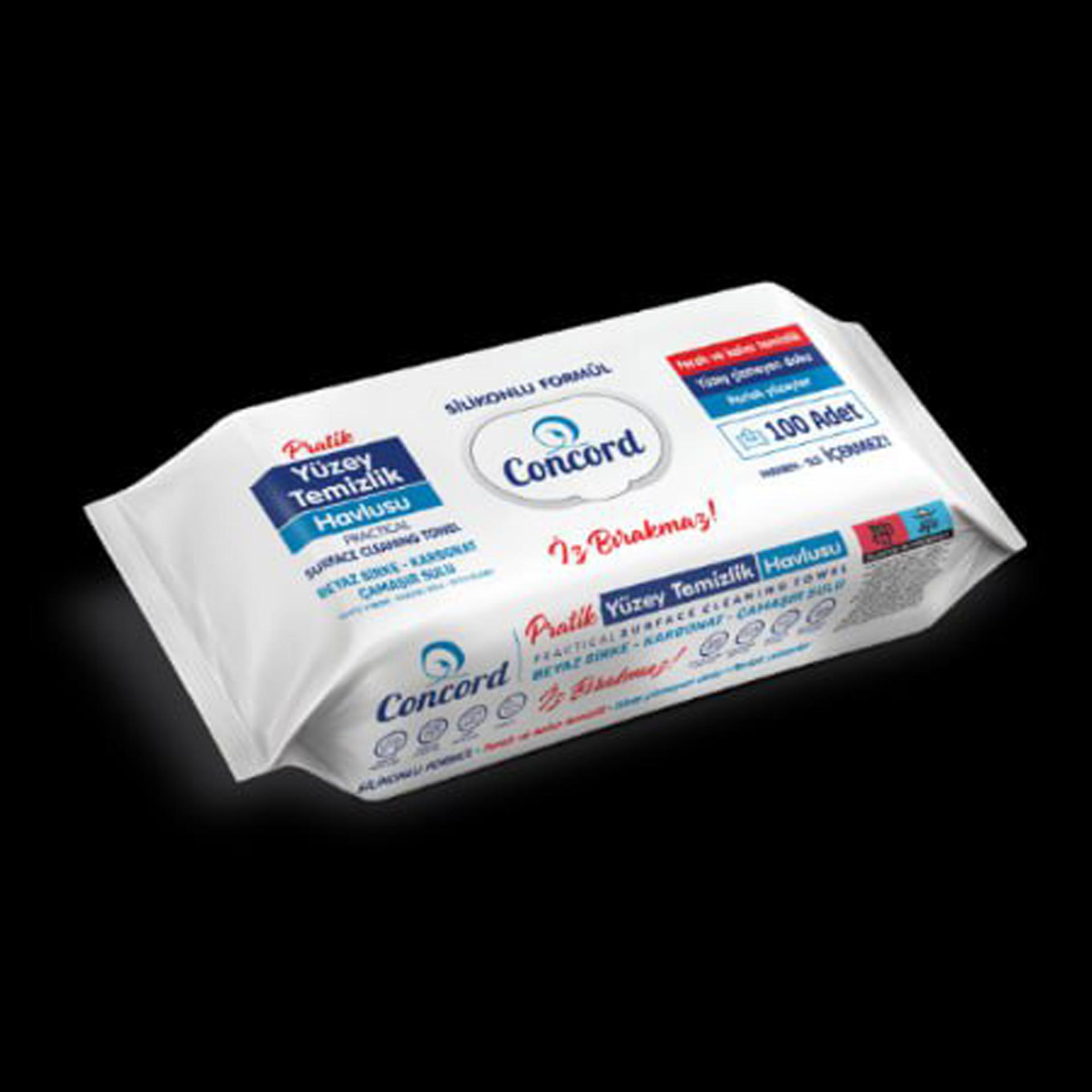 Servetele umede universale pentru curatarea suprafetelor Concord 100 bucati / inalbitor