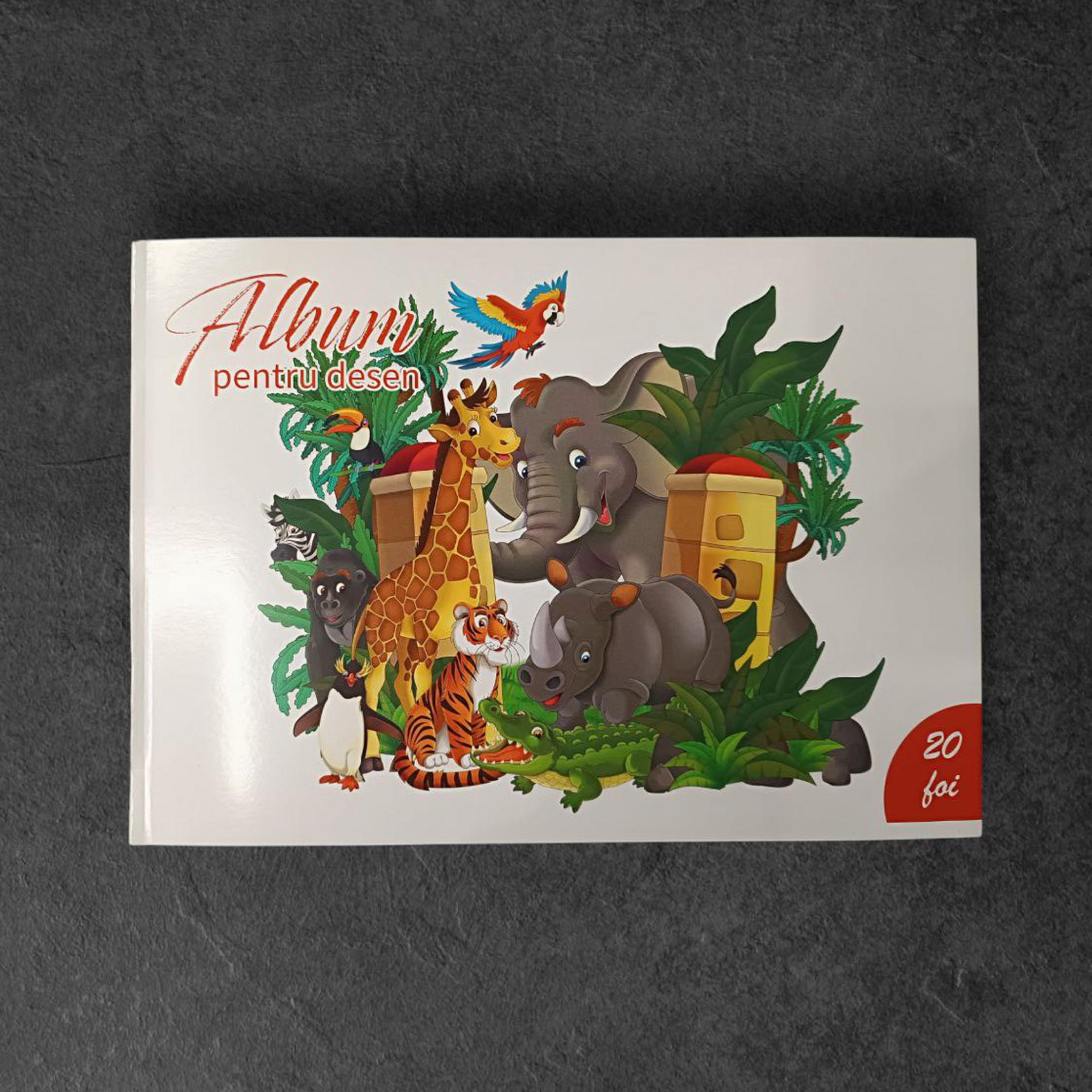 Album pentru desen cu clama A4 20 foi
