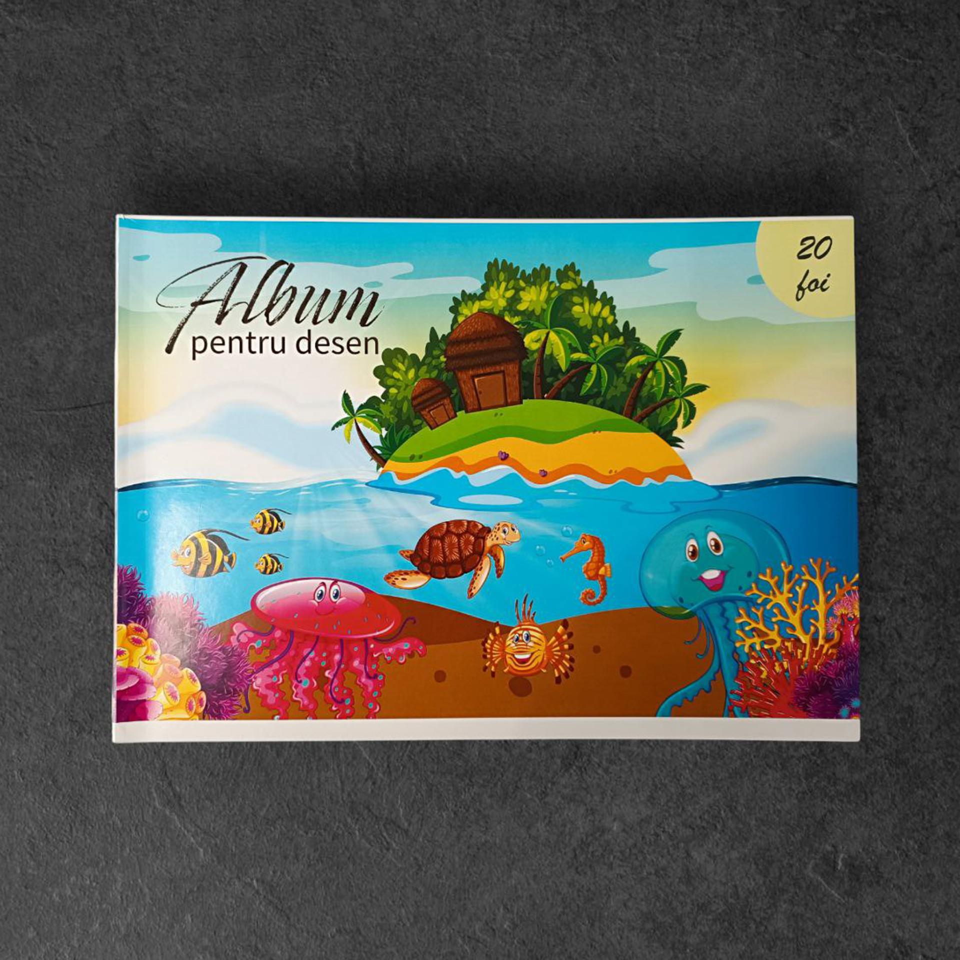 Album pentru desen cu clama A4 20 foi