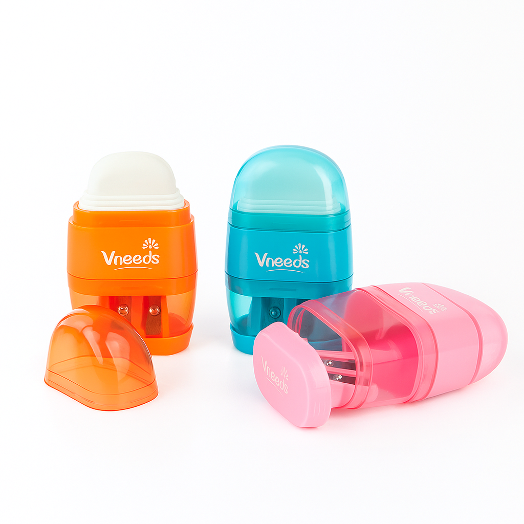 Ascuțitoare  cu radiera, Vneeds V1304