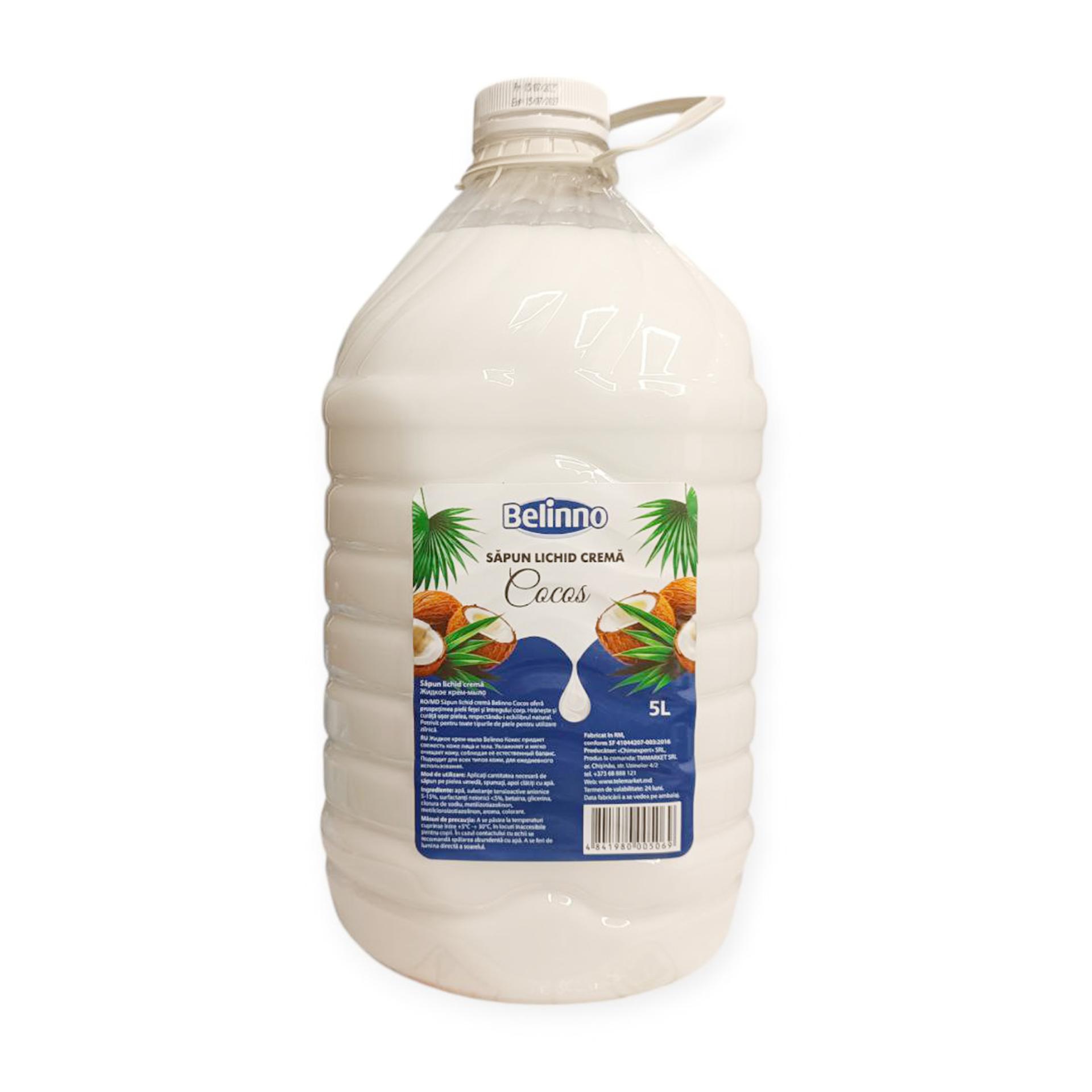 Sapun lichid  Belinno, cocos, 5L