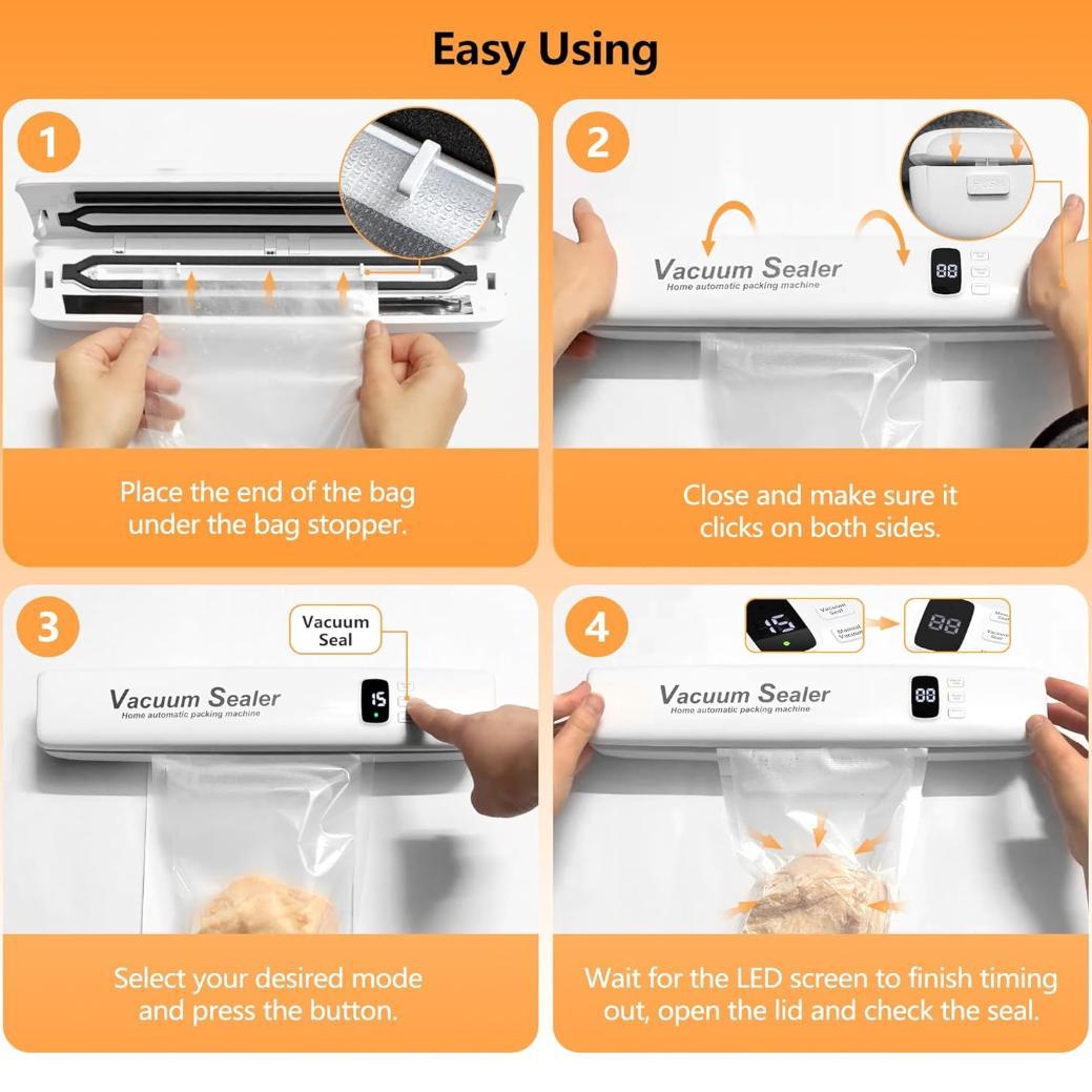 Aparat de vidat și sigilat alimente Vacuum Sealer automatic