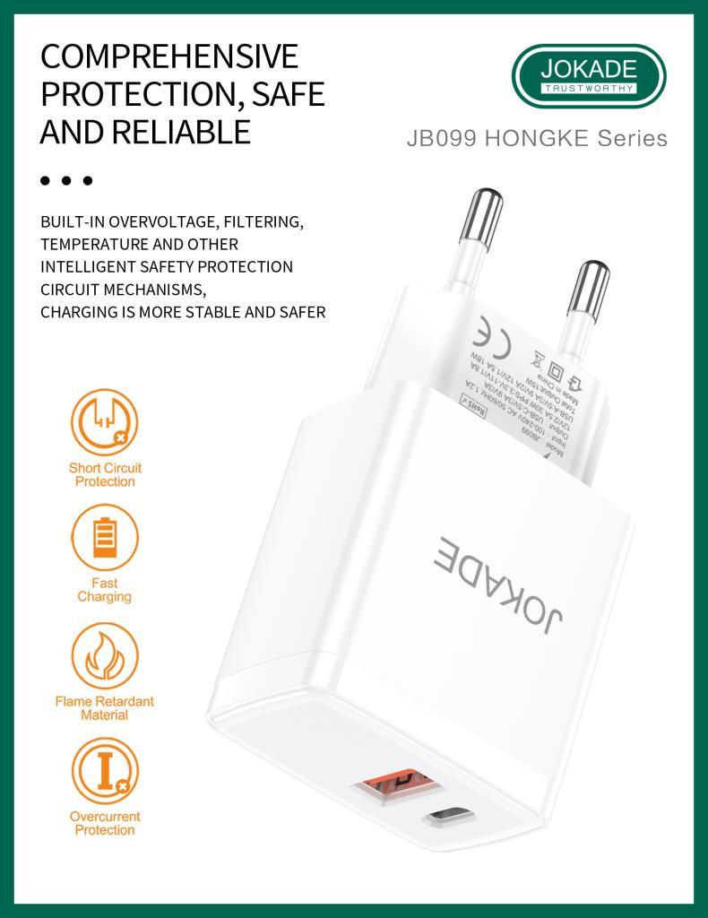Adaptor Jokade  PD30W + QC18W JB099