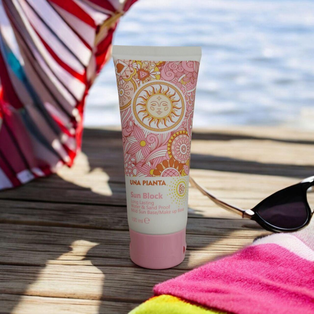 Crema de protectie solara UNA PIANTA, SPF 80, PA +++, B3, 100ml
