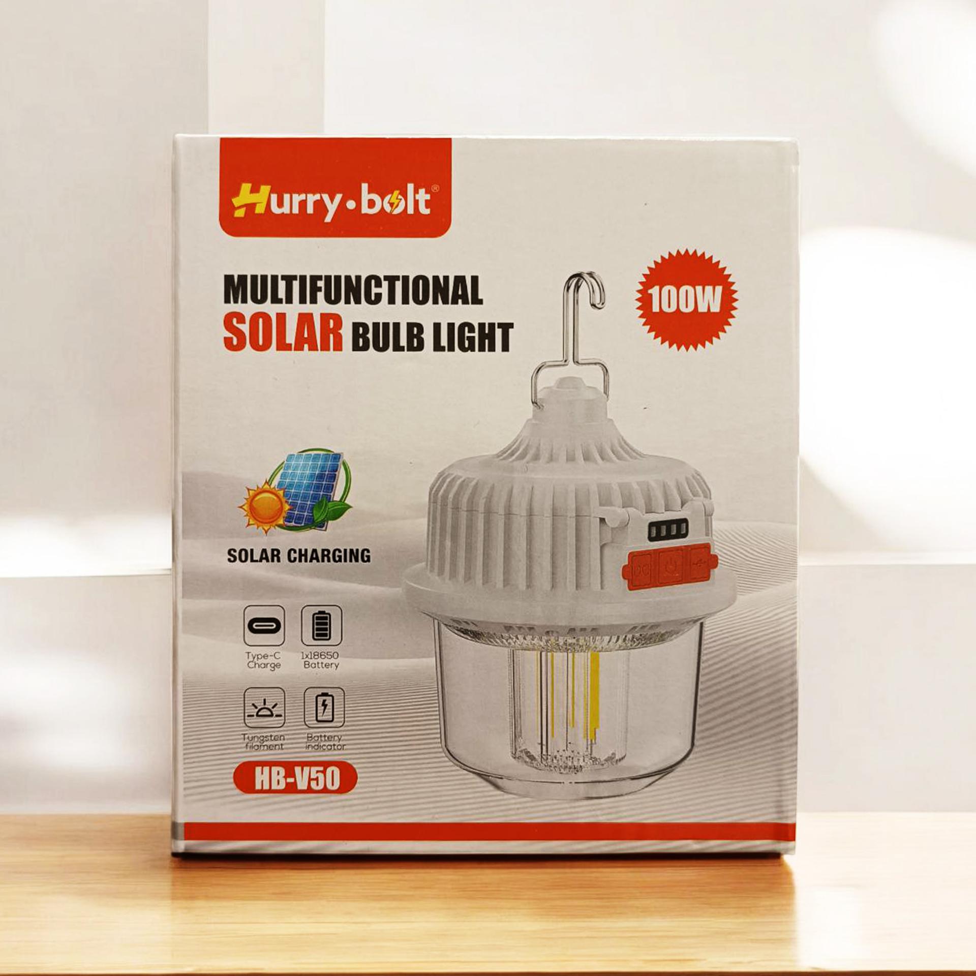 Bec cu baterie solara Hurry Bolt 100W