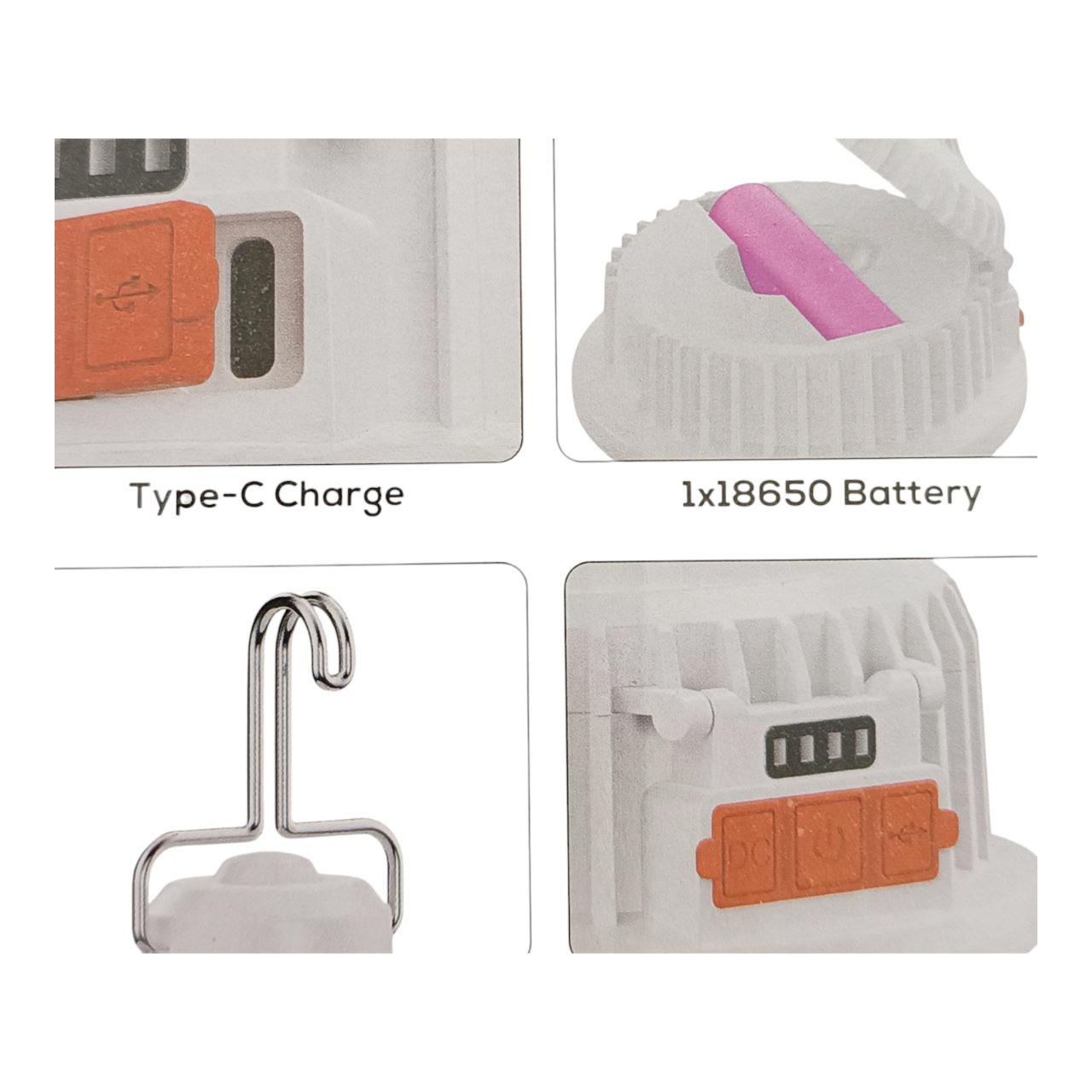 Bec cu baterie solara Hurry Bolt 100W