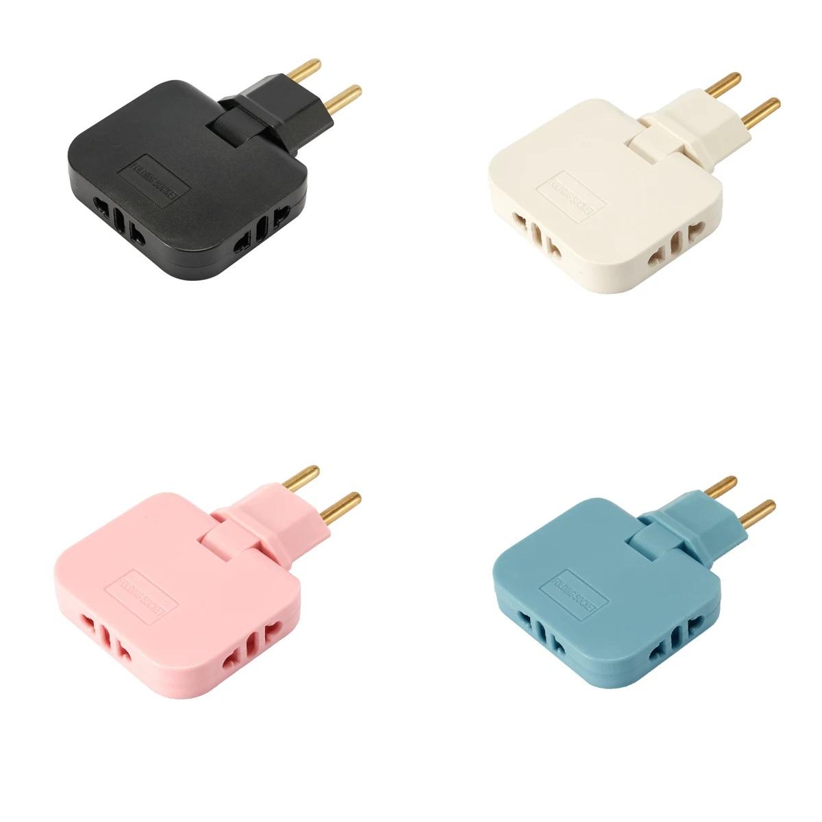 Adapter pentru priza pliabil, triplu, 10A