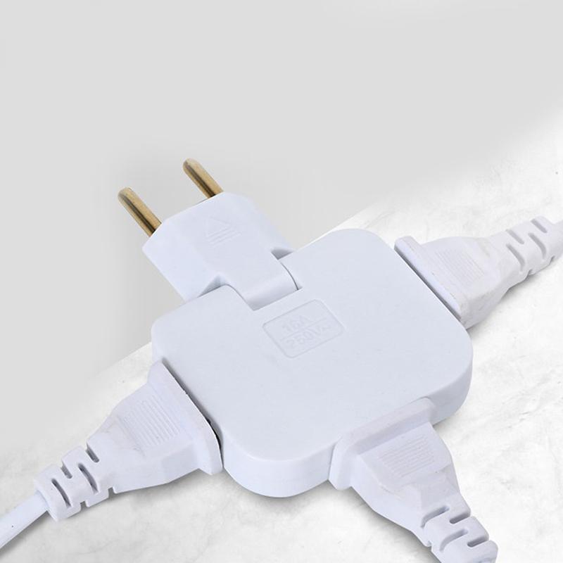 Adapter pentru priza pliabil, triplu, 10A