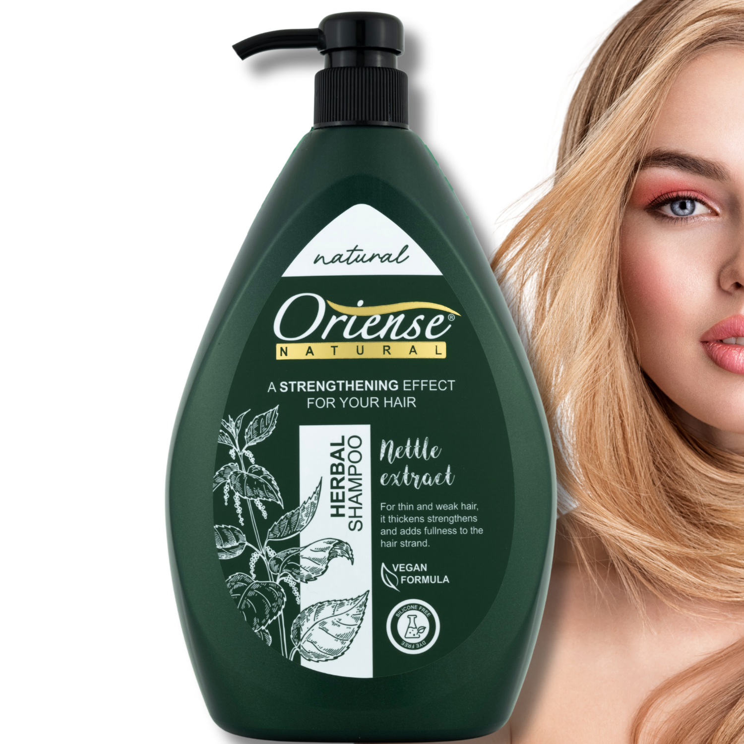 Sampon Natural Nettle ORIENSE 1000 ml (urzica)
