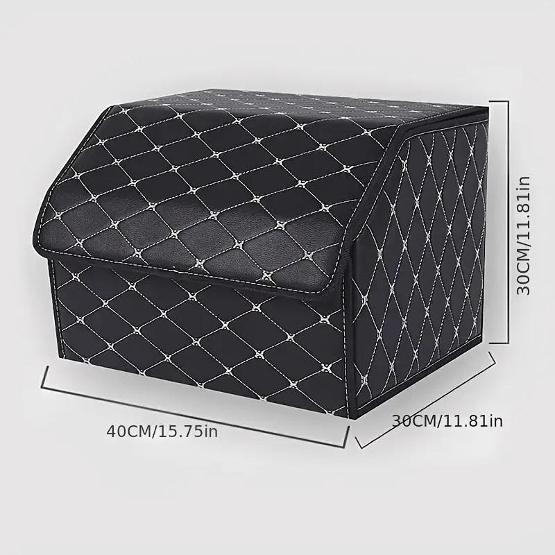 Organizator pliabil pentru mașini din piele eco 40x30x30 cm