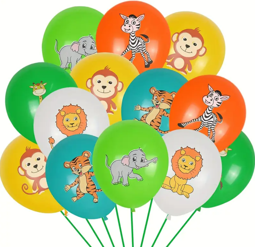 Baloane Animals 10 buc / colorate
