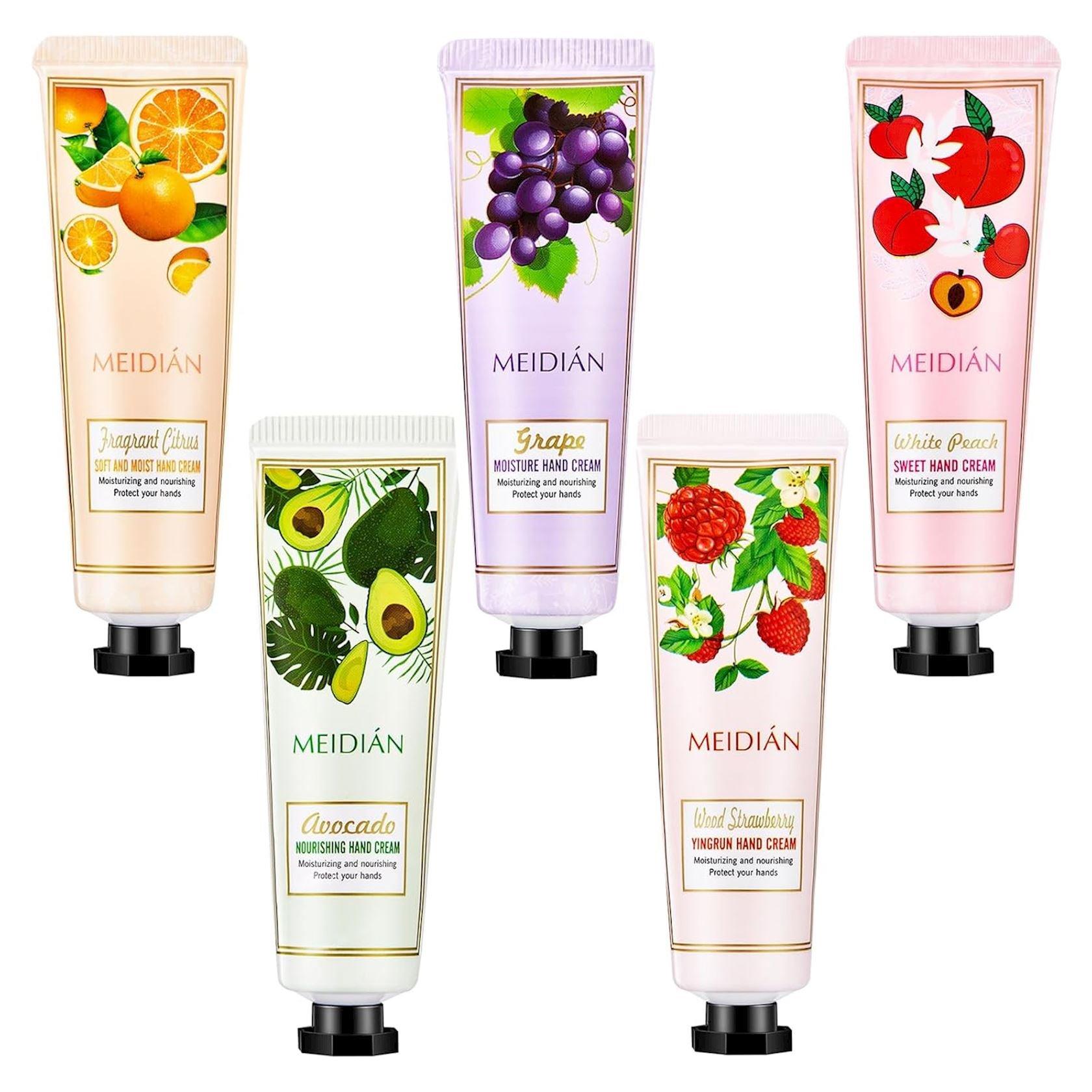 Crema de maini in set 5 buc, fructe, Meidian