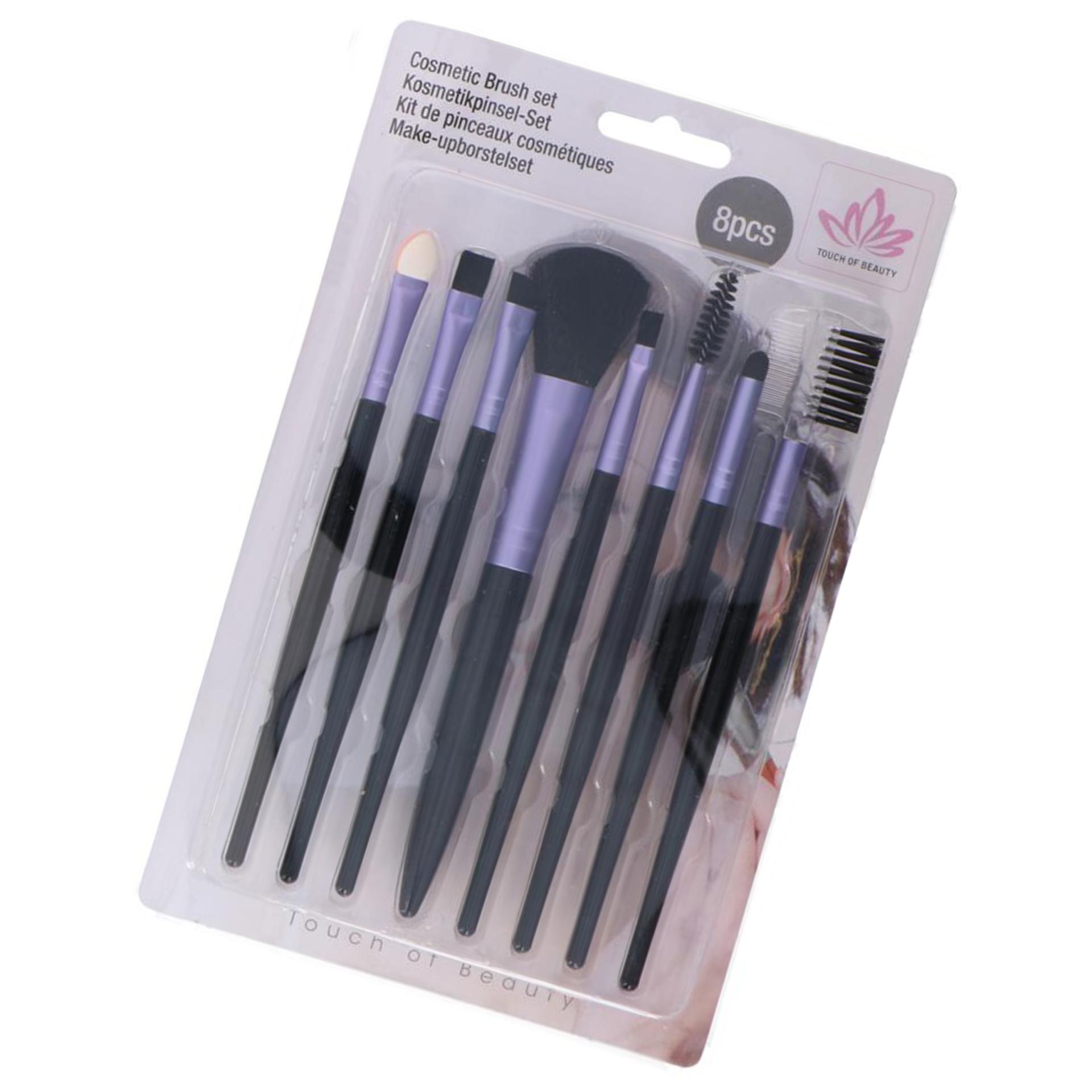 Pensule pentru machiaj Touch of Beauty 8 buc