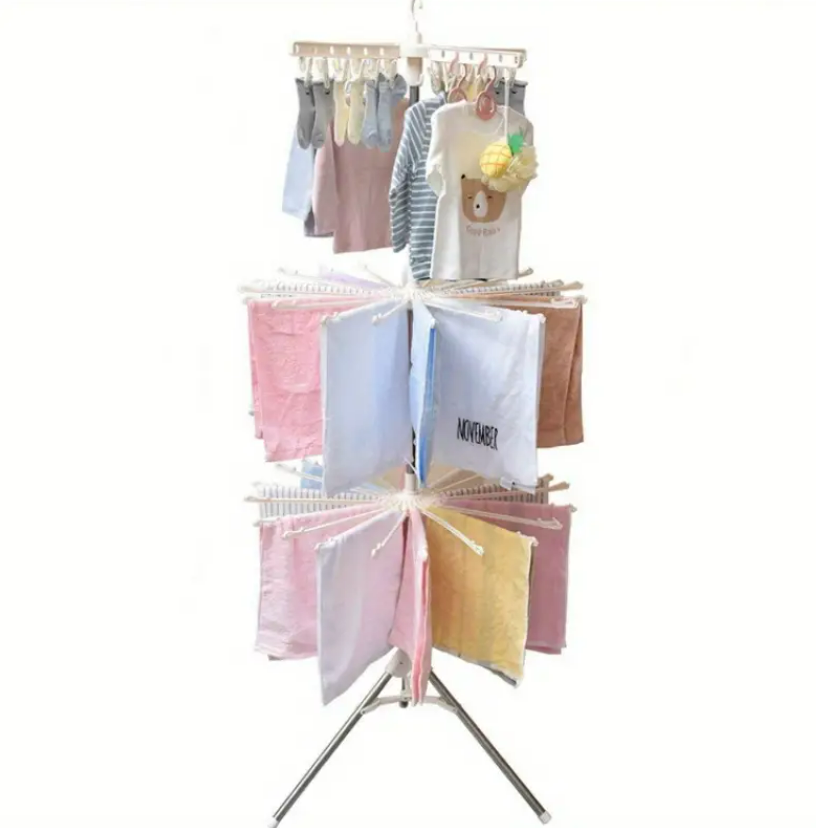 Uscator de rufe vertical cu 3 nivele