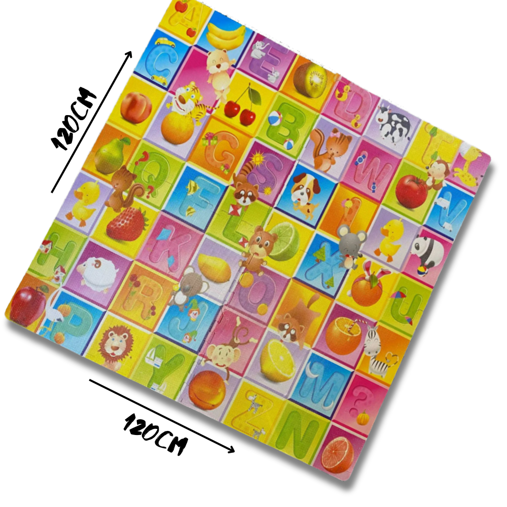 Covoras-puzzle pentru joaca 120x120x1cm
