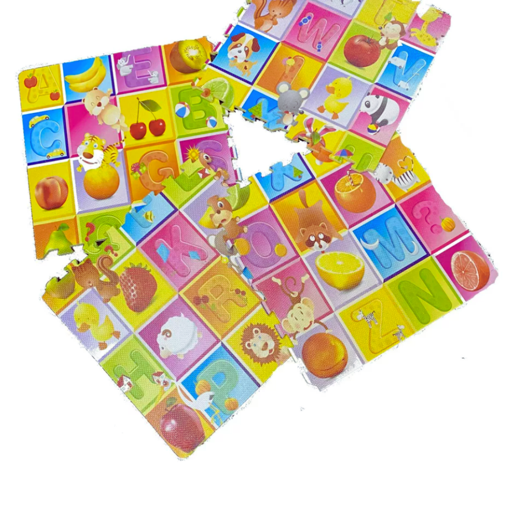 Covoras-puzzle pentru joaca 120x120x1cm
