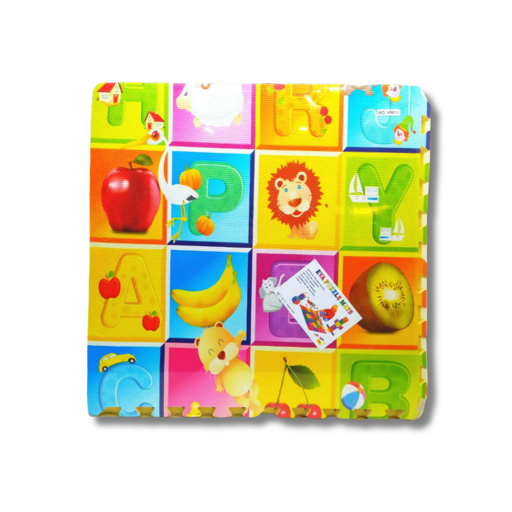 Covoras-puzzle pentru joaca 120x120x1cm