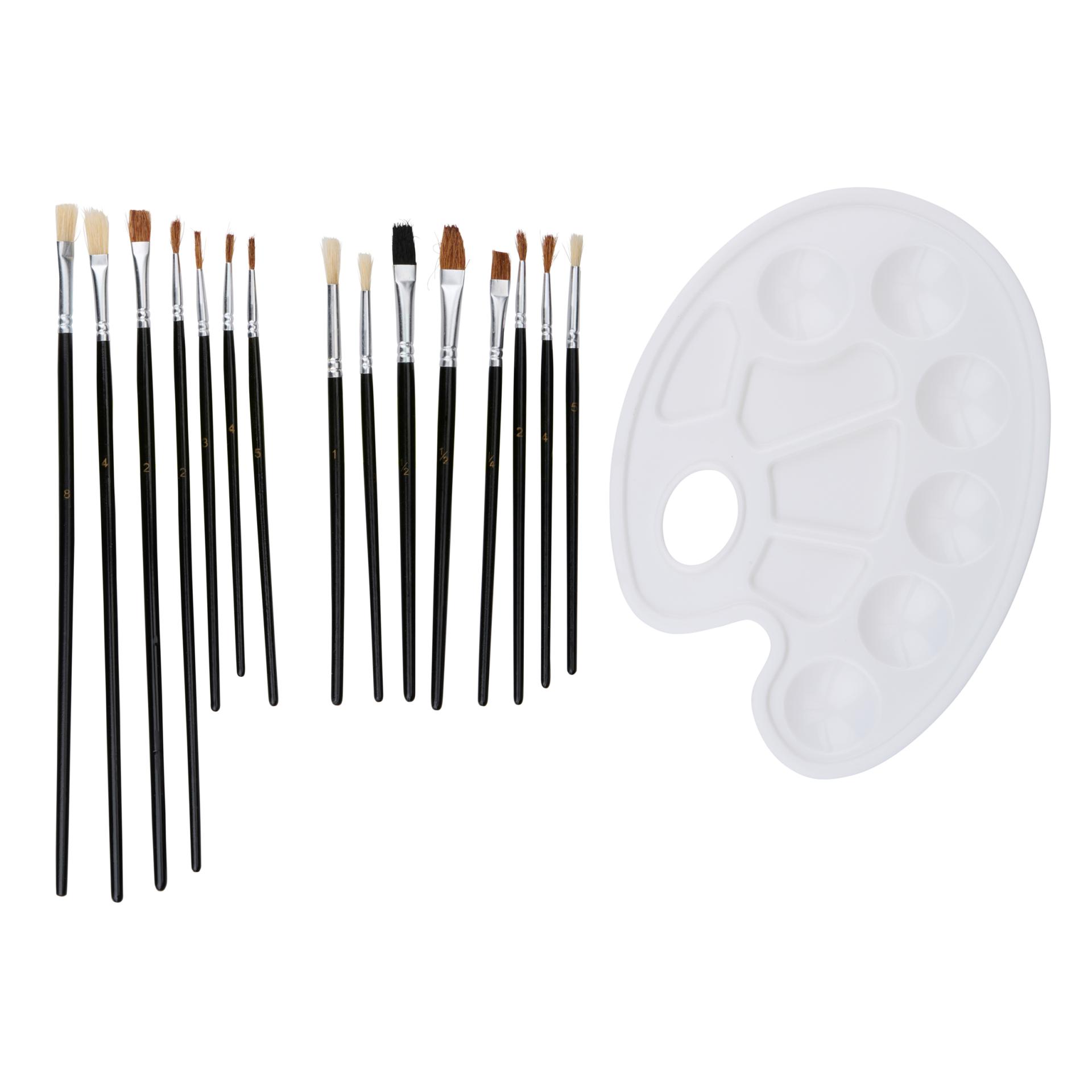 Pensule set 16 buc. cu paleta Artico
