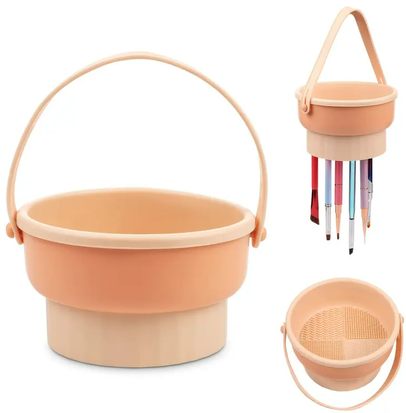 Dispozitiv pentru curățarea și uscarea pensulelor Makeup cleaning box
