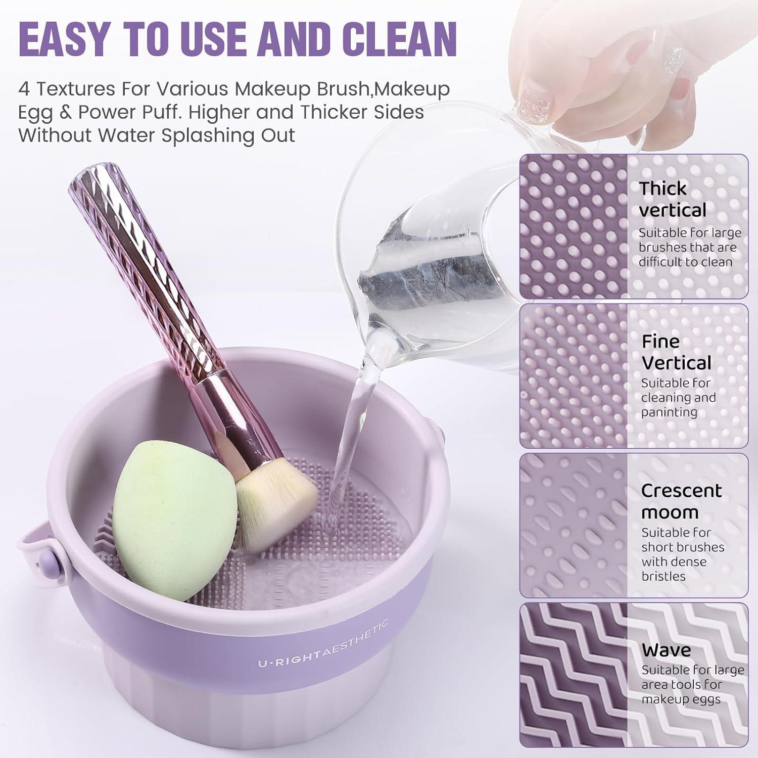Dispozitiv pentru curățarea și uscarea pensulelor Makeup cleaning box
