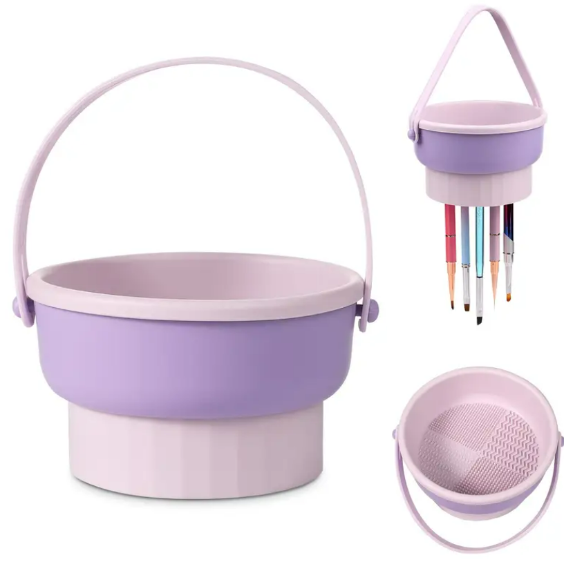 Dispozitiv pentru curățarea și uscarea pensulelor Makeup cleaning box
