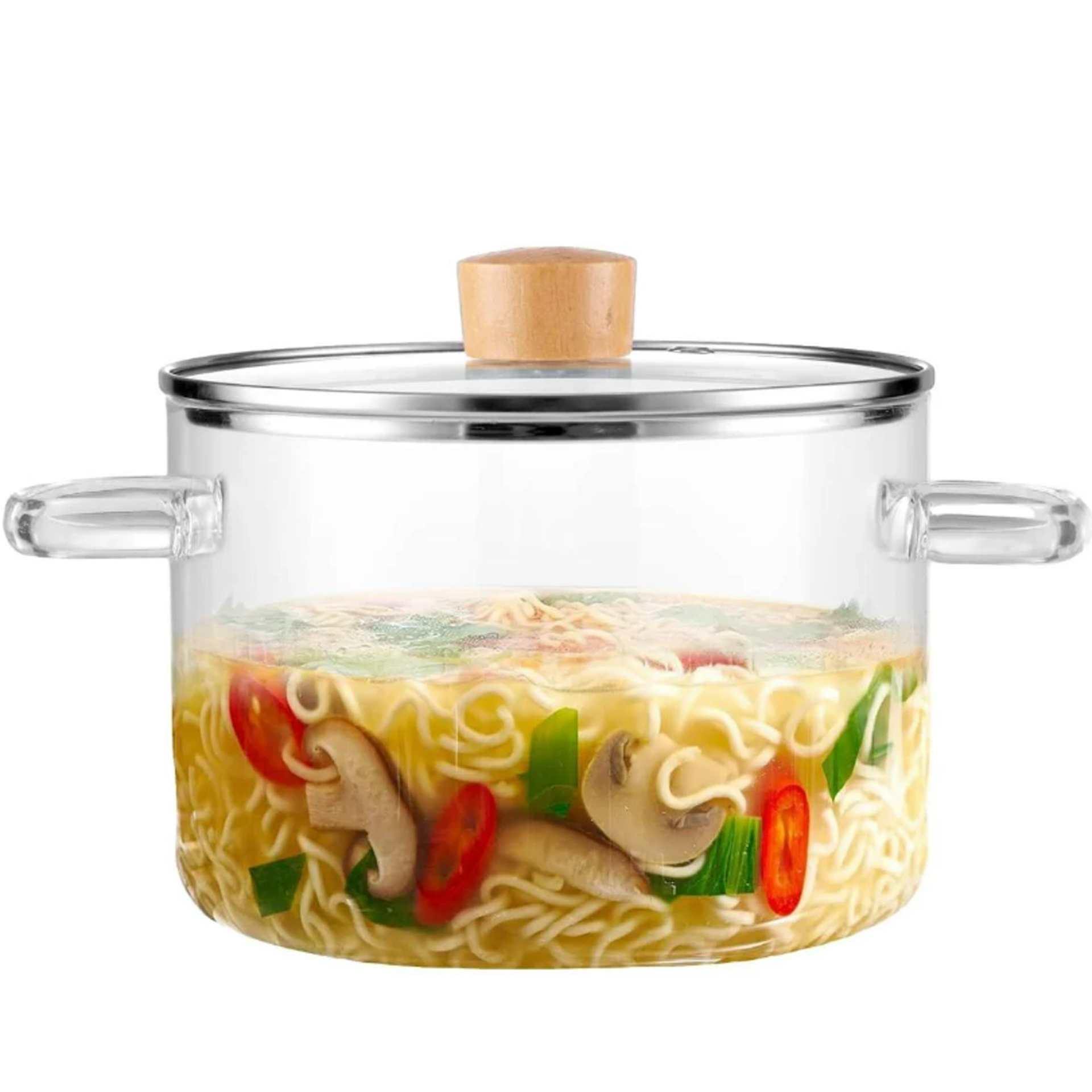 Cratita cu capac din sticla termo 1,8Lit